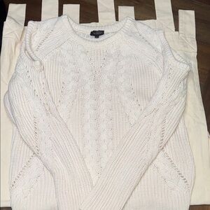 The Limited Cream Cable Knit Sweater